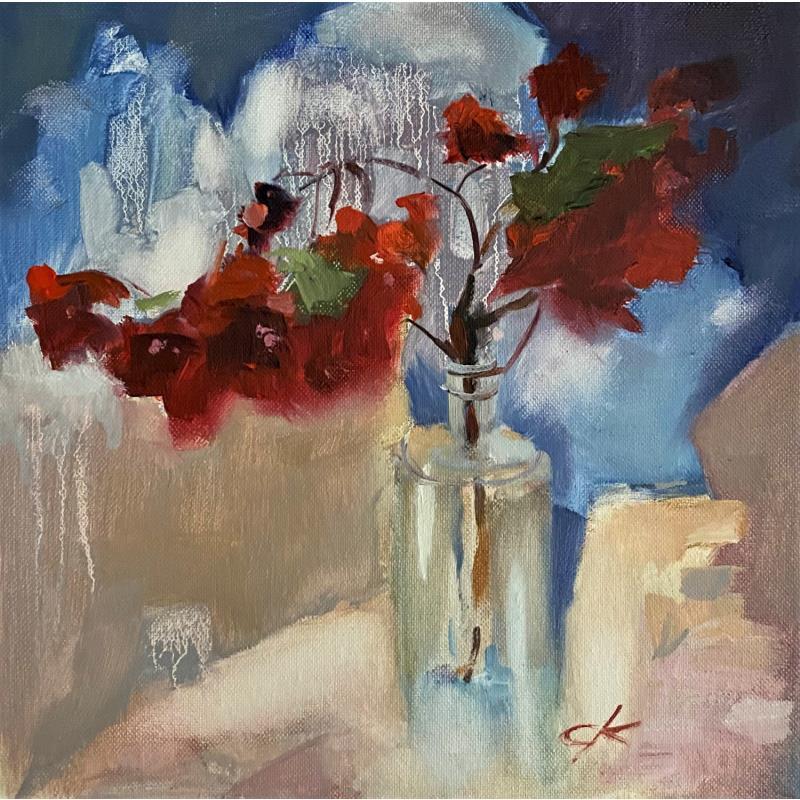 Painting Wild berries by Korneeva Olga | Painting Impressionism Still-life Oil