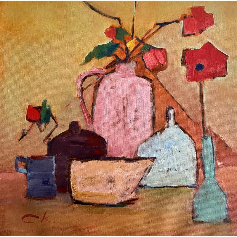 Painting Color ochre by Korneeva Olga | Painting Impressionism Still-life Oil