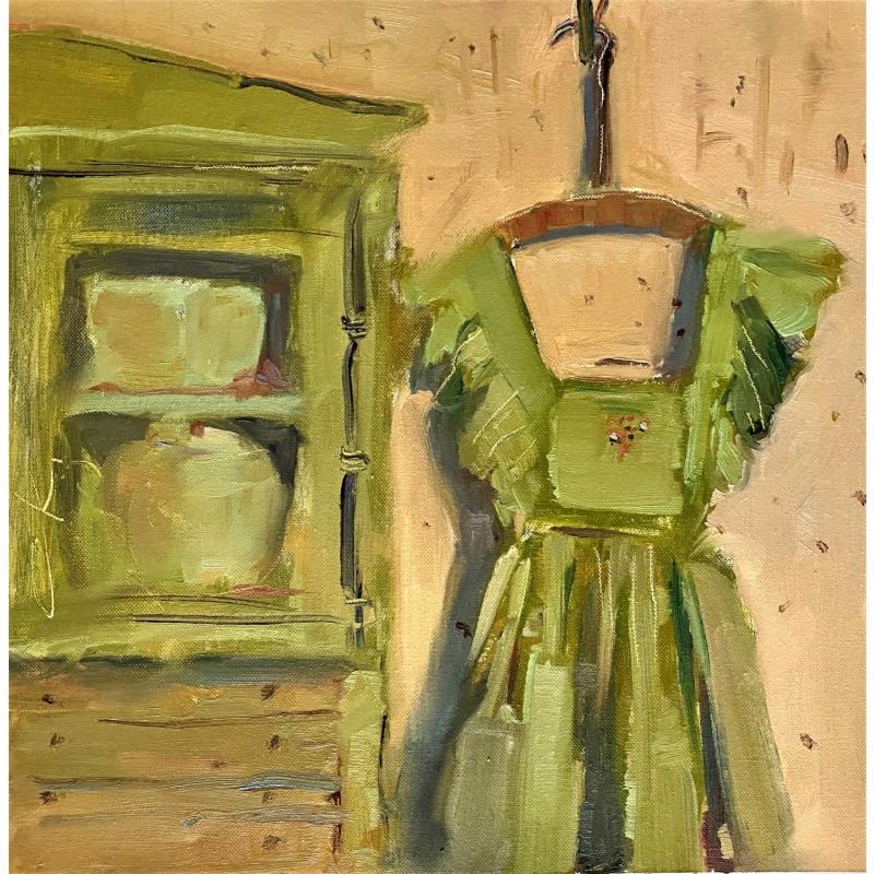 Peinture Green apron par Korneeva Olga | Tableau Impressionnisme Natures mortes Huile