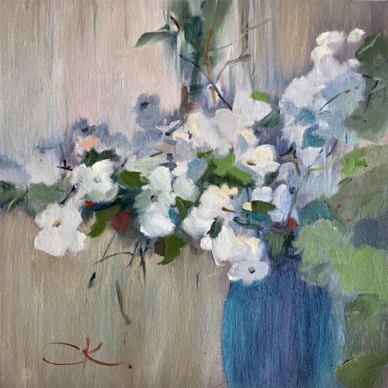 Peinture Bouquet No 2 par Korneeva Olga | Tableau Impressionnisme Natures mortes Huile