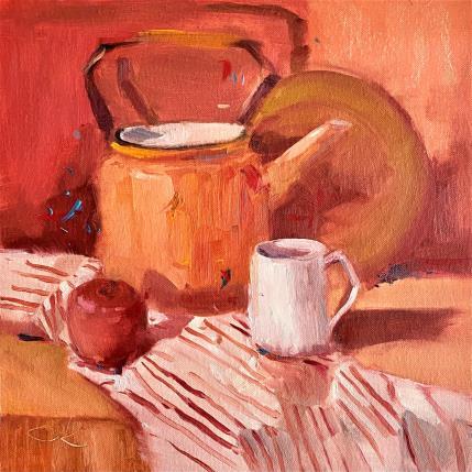 Gemälde Red still-life No 1 von Korneeva Olga | Gemälde Impressionismus Öl Stillleben