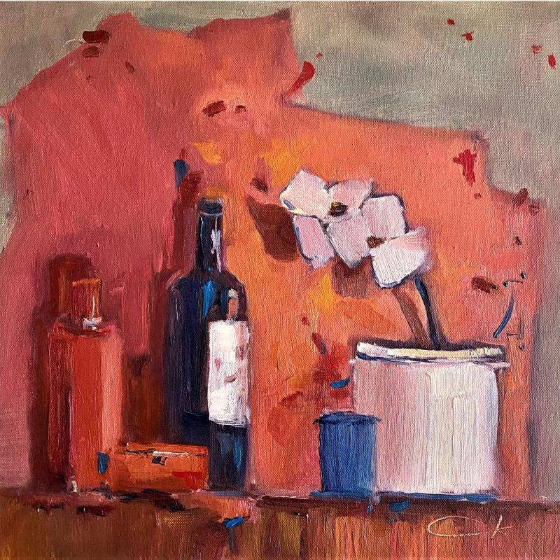 Painting Red still-life No 2 by Korneeva Olga | Painting Impressionism Still-life Oil