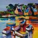 Gemälde Petit village breton von Cédanne | Gemälde Figurativ Marine Öl
