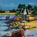 Gemälde Paysage de Bretagne von Cédanne | Gemälde Figurativ Marine Öl
