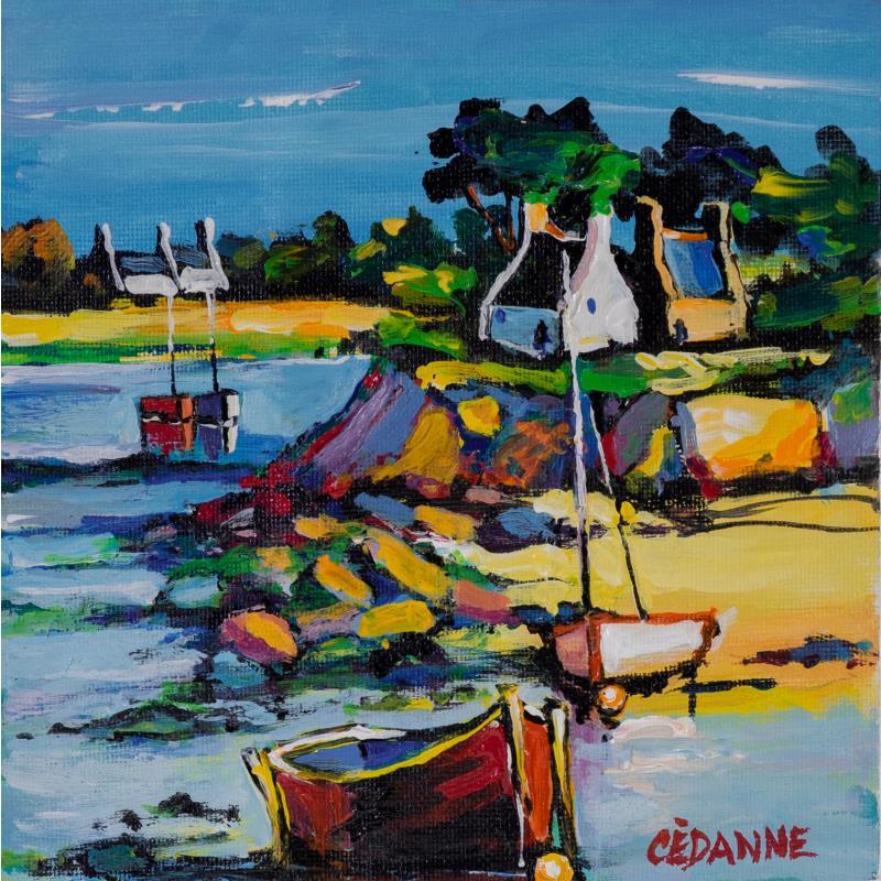 Gemälde Paysage de Bretagne von Cédanne | Gemälde Figurativ Öl Marine