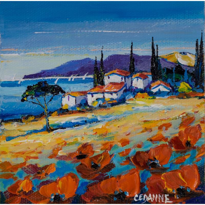 Painting Soleil coté Sud by Cédanne | Painting Figurative Oil Landscapes