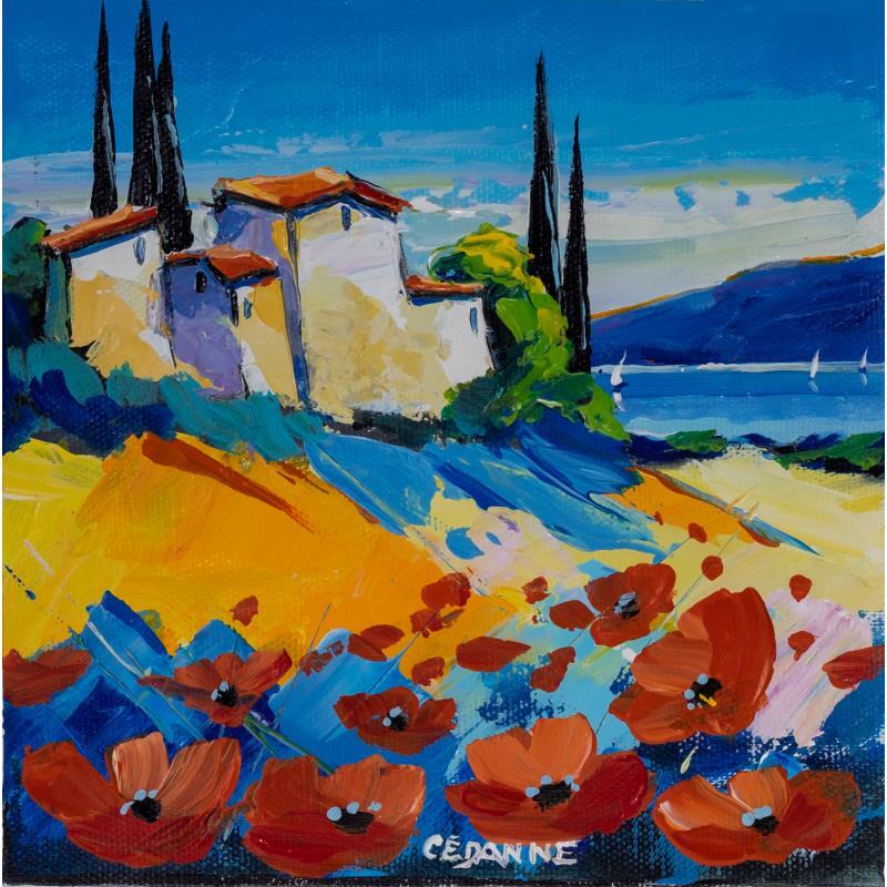 Painting Les couleurs du Sud by Cédanne | Painting Figurative Oil Landscapes, Pop icons
