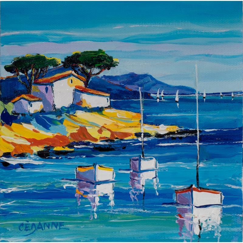 Painting Journée de plein soleil dans le Sud by Cédanne | Painting Figurative Oil Landscapes, Marine, Pop icons
