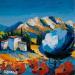 Painting Montagne Sainte-Victoire by Cédanne | Painting Landscapes Oil