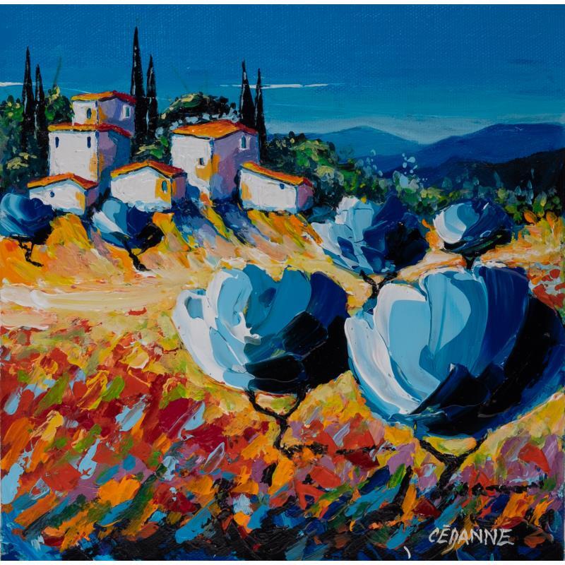 Painting Les oliviers by Cédanne | Painting Figurative Oil Landscapes