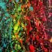 Gemälde Joy von Luma | Gemälde Abstrakt Minimalistisch Acryl