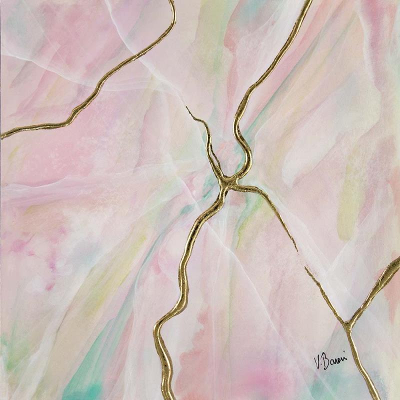 Painting Quartz amoureux by Baroni Victor | Painting Abstract Minimalist Acrylic