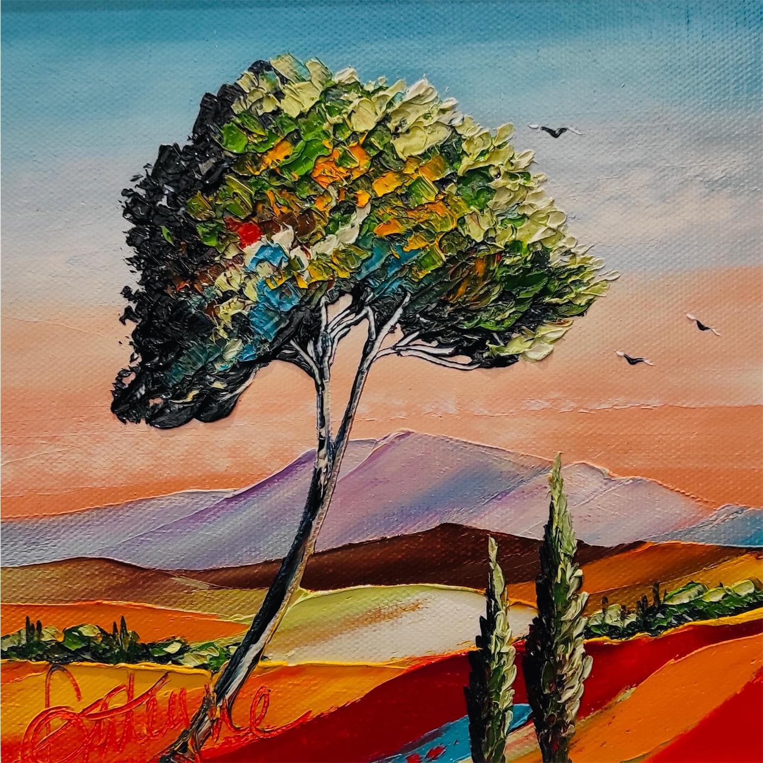 Painting l'arbre de la vie by Fonteyne David | Carré d'artistes