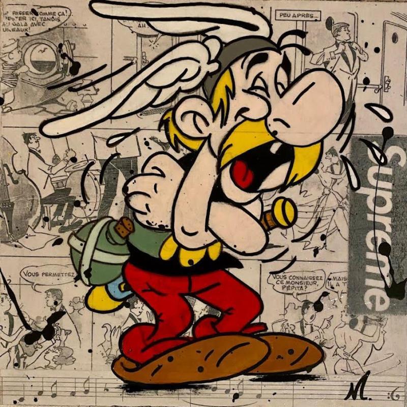 Painting Astérix by Marie G.  | Painting Pop art Acrylic, Wood Pop icons