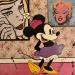 Peinture Minnie au musée par Marie G.  | Tableau Pop-art Icones Pop Bois Acrylique