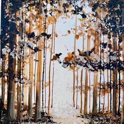 Painting Forêt sépia by Locoge Alice | Painting Figurative Acrylic Animals