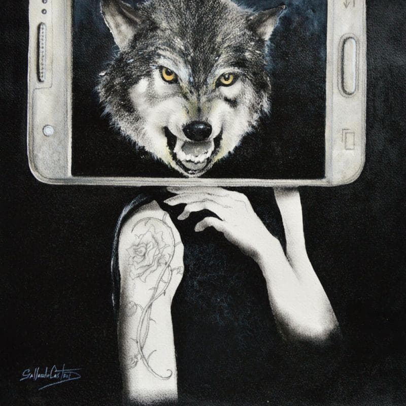 Gemälde Selfie von Gallardo Dennis  | Gemälde Surrealismus
