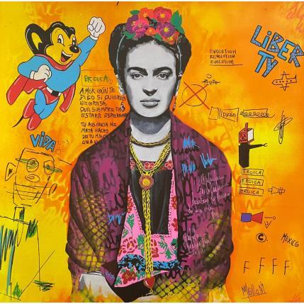 Peinture Frida par Molla Nathalie  | Tableau Pop-art Icones Pop