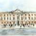Gemälde Le Capitole von Poumelin Richard | Gemälde Figurativ Urban Alltagsszenen Öl