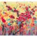 Peinture Blooming color red flower par Yu Huan Huan | Tableau Figuratif Natures mortes Encre