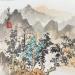 Gemälde lake von Yu Huan Huan | Gemälde Figurativ Landschaften Tinte