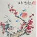 Gemälde Spring scense von Yu Huan Huan | Gemälde Figurativ Tiere Tinte