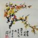 Painting Cherry blossom yellow by Yu Huan Huan | Painting Figurative Still-life Ink