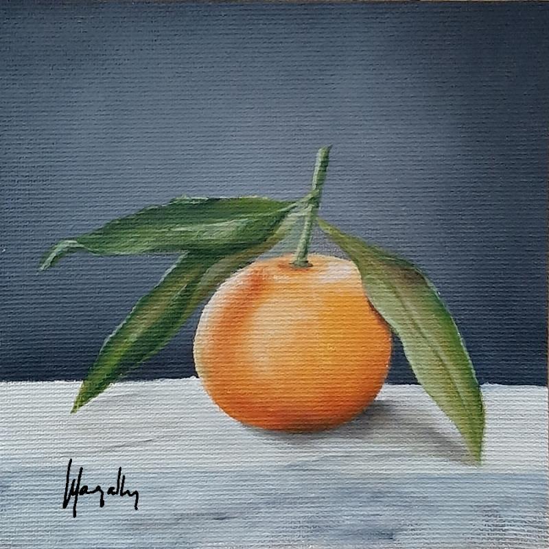 Painting Tangerine by Gouveia Magaly  | Painting Figurative Oil still-life