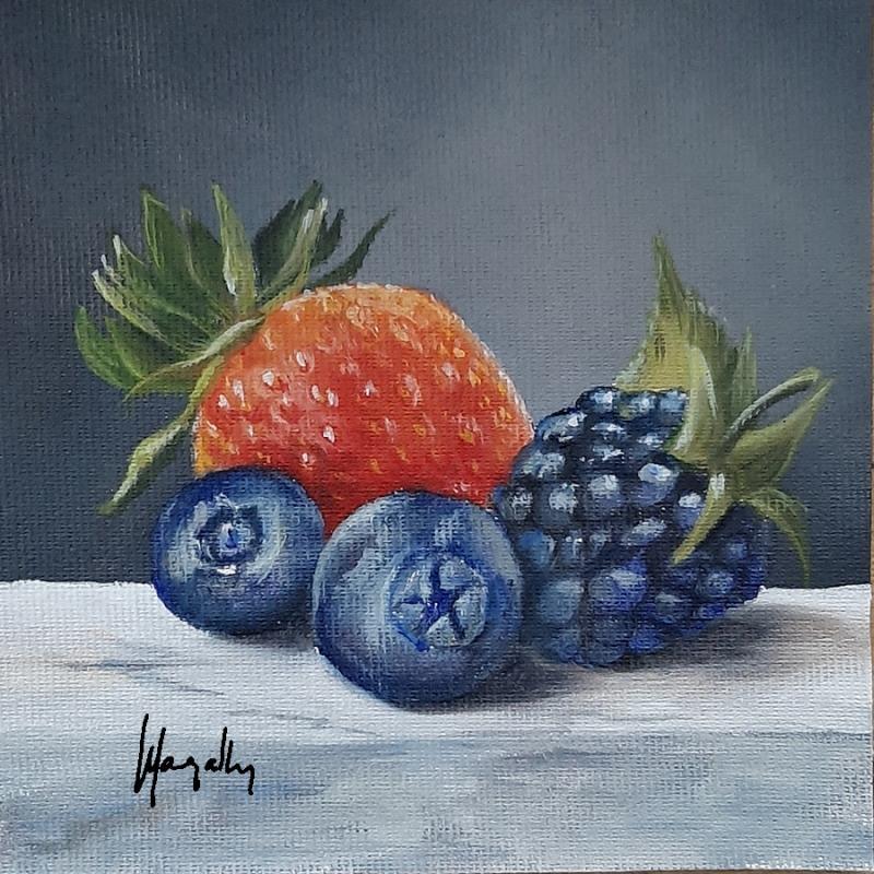 Painting Wild Fruits by Gouveia Magaly  | Painting Figurative Oil still-life