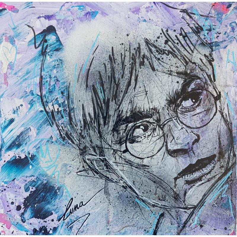 Painting Harry by Luma | Painting Pop-art Acrylic Portrait