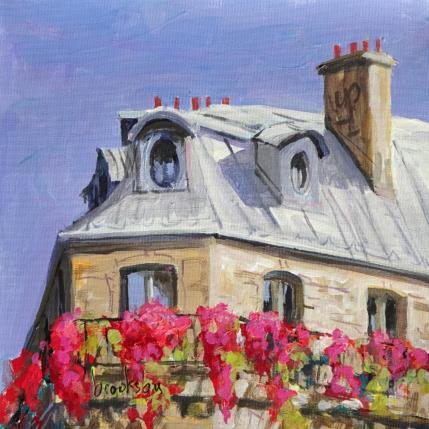 Painting Toits de Paris  by Brooksby | Painting Figurative Acrylic Landscapes, Urban