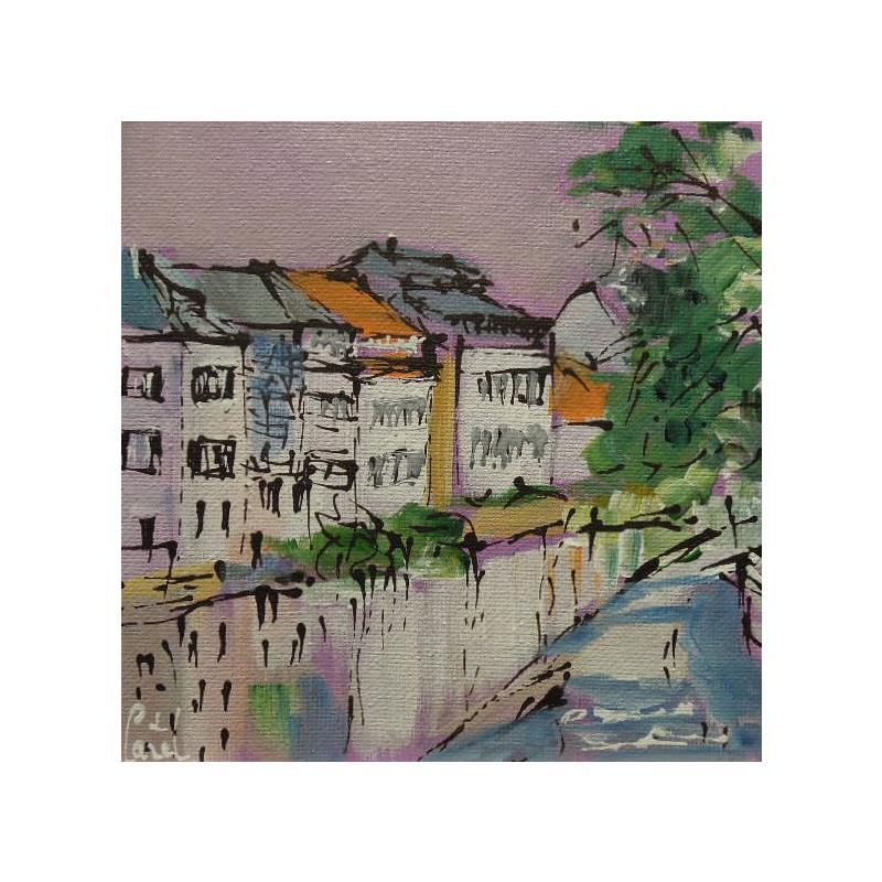 Painting Strasbourg, Petite France n°182 by Castel Michel | Painting Figurative Acrylic Landscapes Urban