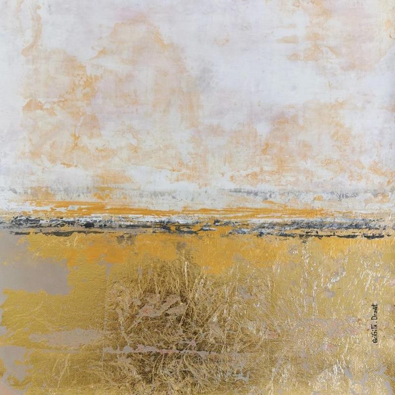 Painting Golden time  by Dravet Brigitte | Painting Abstract