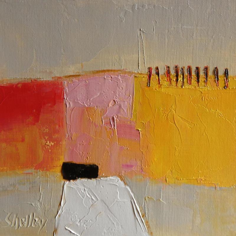 Painting Ensoleillé by Shelley | Painting Abstract Landscapes Oil