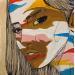 Gemälde Colassania von Paris Sketch Culture | Gemälde Pop-Art Porträt Pop-Ikonen Minimalistisch Acryl