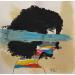 Gemälde Afro Blue von Paris Sketch Culture | Gemälde Pop-Art Porträt Pop-Ikonen Minimalistisch Acryl