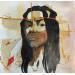 Gemälde Dosoul von Paris Sketch Culture | Gemälde Pop-Art Porträt Pop-Ikonen Minimalistisch Acryl