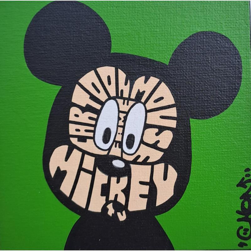 Peinture Mickey Surprise par Cmon | Tableau Street Art Icones Pop