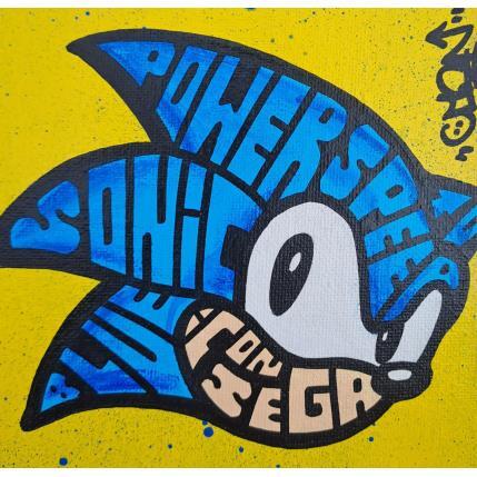 Gemälde Sonic Face von Cmon | Gemälde Pop-Art Pop-Ikonen