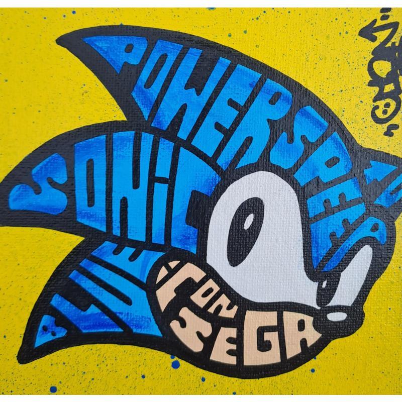 Painting Sonic Face by Cmon | Painting Pop-art Pop icons