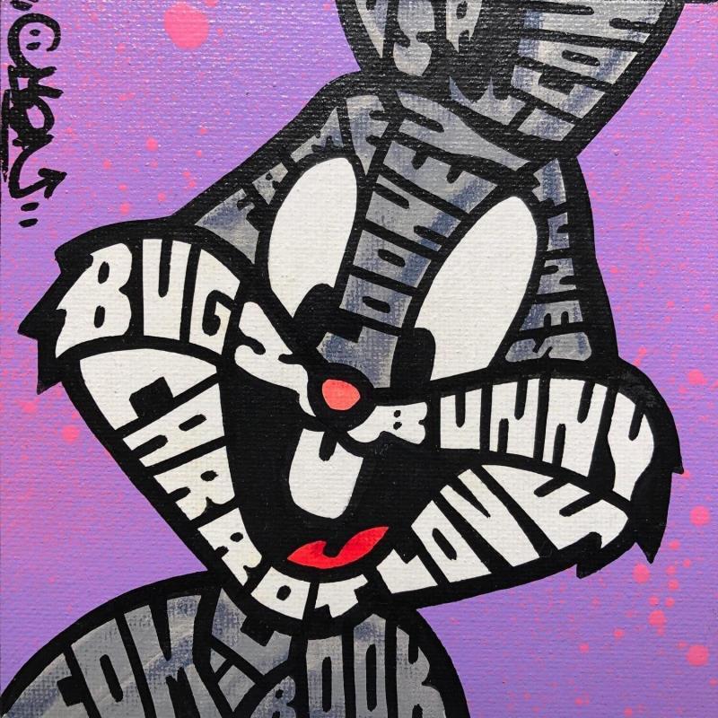 Peinture Bugs Bunny Face par Cmon | Tableau Pop-art Icones Pop