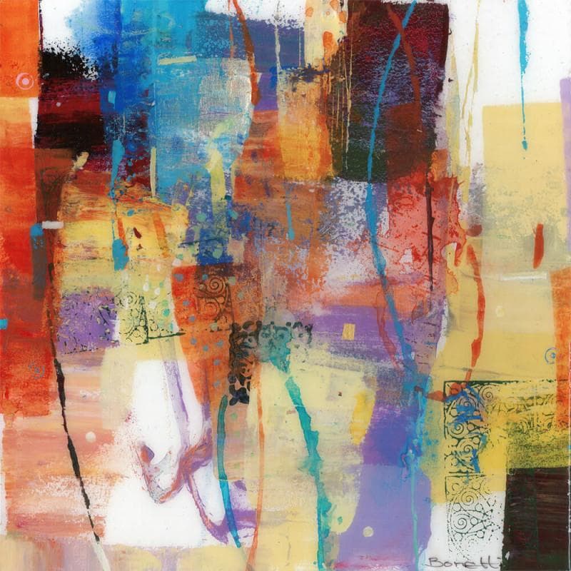 Painting Daylight 4 by Bonetti | Painting Abstract Mixed Minimalist