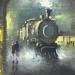 Painting at the station by Skachkov Victor  | Painting Figurative Life style Oil