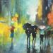 Painting I'm in the city by Skachkov Victor  | Painting Figurative Urban Life style Oil