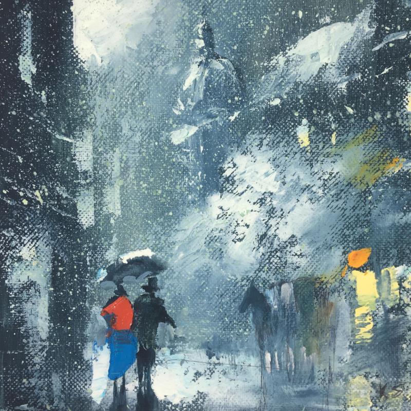 Gemälde Winter von Skachkov Victor  | Gemälde Figurativ Urban Öl