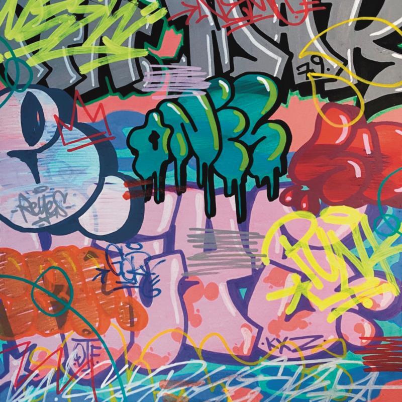 Peinture Punk expression  par Reyes | Tableau Street Art Urbain Graffiti Acrylique