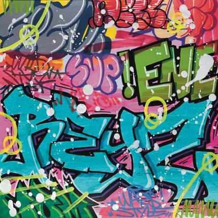 Peinture Barbouillages de Graff  par Reyes | Tableau Street Art Acrylique, Graffiti Urbain