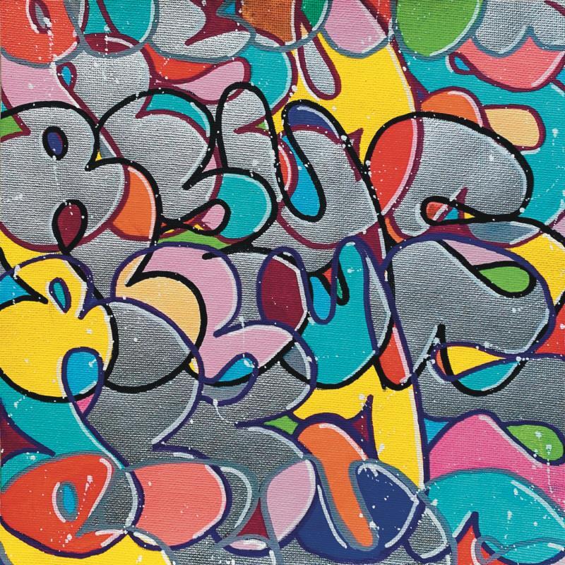 Gemälde Multi flop letters  von Reyes | Gemälde Street art Urban Graffiti