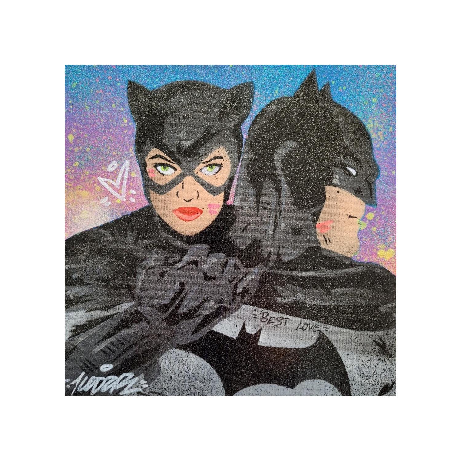 Painting Batman Catwoman Sunny By Kedarone Carré Dartistes