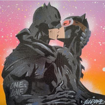 Painting Batman Catwoman one love by Kedarone | Painting Street art Graffiti, Mixed Pop icons